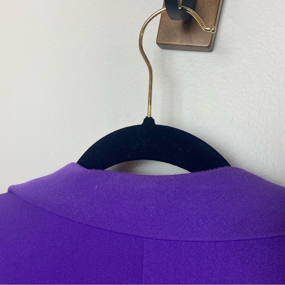 Elegant Purple Ben Marc International Tank and Blazer with Embellished Lapel - Picture 10 of 14